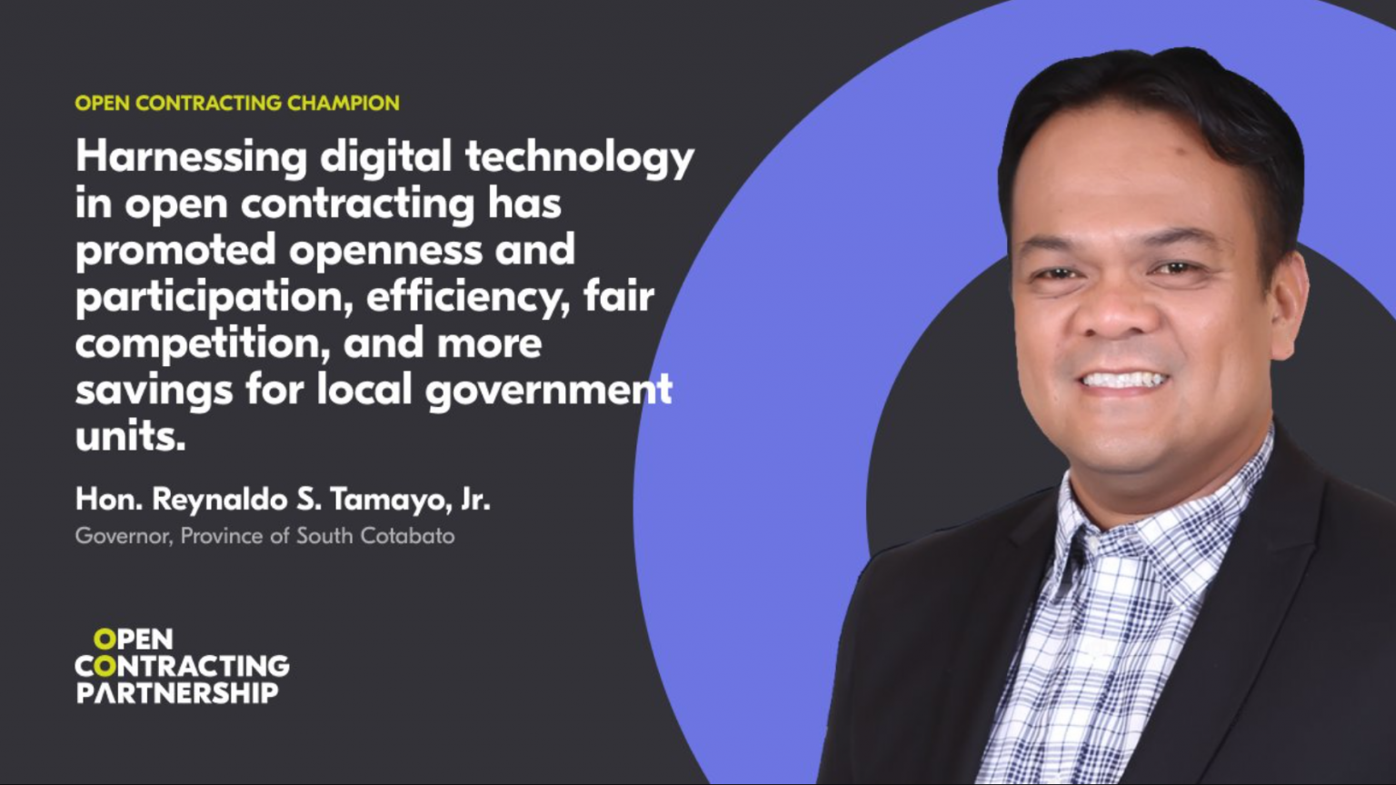 OCP Champion Reynaldo Tamayo Jr - Open Contracting Partnership